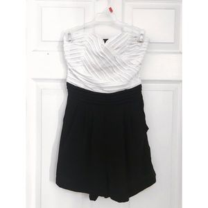 White and Black Romper